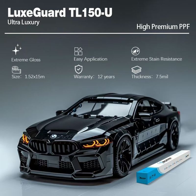 7.5 ミル TL150-U 極光輝く Ppf 防腐塗料保護フィルム 車用