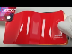 PPF-1003 ファレリ レッド カラー, 8ミリ 色の変化 塗料保護フィルム